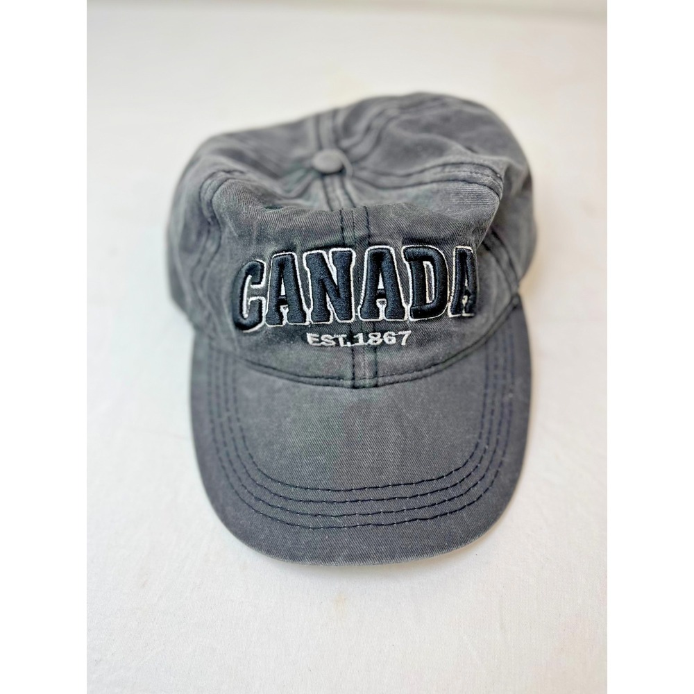 Canada EST 1867 Embroidered‎ Dad Hat Black Adjustable Cap